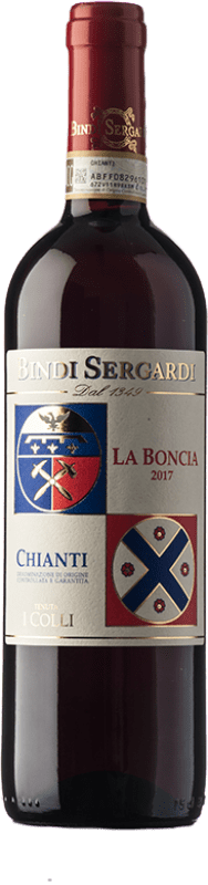 11,95 € Envío gratis | Vino tinto Bindi Sergardi La Boncia D.O.C.G. Chianti Toscana Italia Sangiovese Botella 75 cl