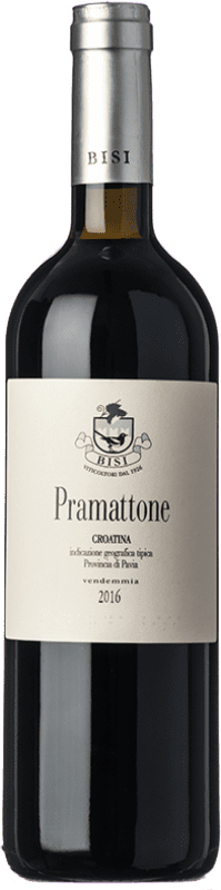 13,95 € Бесплатная доставка | Красное вино Bisi Pramattone I.G.T. Provincia di Pavia Ломбардии Италия Croatina — Кроатина Бутылка 75 cl