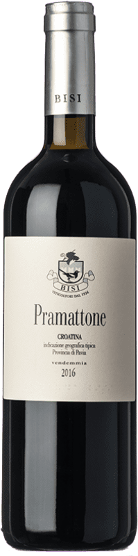 13,95 € Spedizione Gratuita | Vino rosso Bisi Pramattone I.G.T. Provincia di Pavia lombardia Italia Croatina Bottiglia 75 cl