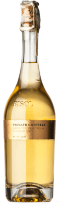 41,95 € 送料無料 | 白スパークリングワイン Bisol Metodo Classico Pas Dosé Private ブルットの自然 D.O.C.G. Prosecco di Valdobbiadene Superiore di Cartizze ベネト イタリア Glera ボトル 75 cl