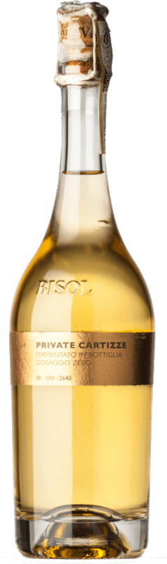 43,95 € Envio grátis | Espumante Branco Bisol Cartizze Zéro Dosage — Dosagem Zero — Brut Nature Classico Superiore, Coleção Privada D.O.C.G. Prosecco di Conegliano-Valdobbiadene Vêneto Itália Glera 75 cl