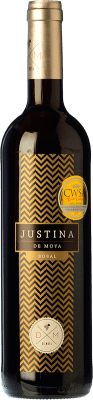 6,95 € Envoi gratuit | Vin rouge Bodega de Moya Justina Chêne D.O. Utiel-Requena Communauté valencienne Espagne Syrah, Cabernet Sauvignon, Bobal Bouteille 75 cl