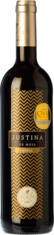 5,95 € Free Shipping | Red Wine Bodega de Moya Justina Oak D.O. Utiel-Requena Valencian Community Spain Syrah — Shiraz, Cabernet Sauvignon, Bobal Bottle 75 cl