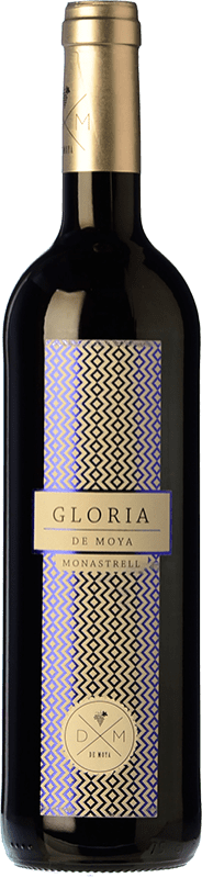 13,95 € Envío gratis | Vino tinto Bodega de Moya Gloria Crianza D.O. Utiel-Requena Comunidad Valenciana España Monastrell Botella 75 cl