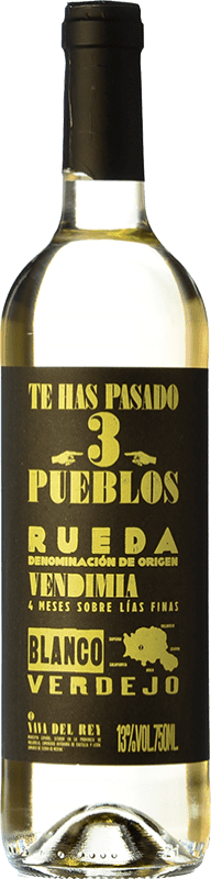 8,95 € Spedizione Gratuita | Vino Bianco Díaz Bayo Te Has Pasado 3 Pueblos D.O. Rueda Castilla y León Spagna Verdejo 75 cl