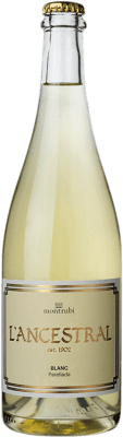 18,95 € Free Shipping | White Sparkling Wine Mont-Rubí Brut Non Filtrato — Unfiltered, Ancestral Spain Parellada 75 cl