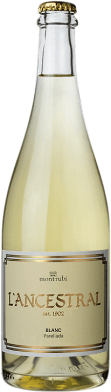 17,95 € Бесплатная доставка | Белое игристое Mont-Rubí l'Ancestral Blanc брют Испания Parellada бутылка 75 cl
