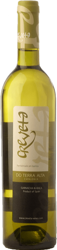 9,95 € Envio grátis | Vinho branco La Botera Creveta Fermentado en Barrica Crianza D.O. Terra Alta Catalunha Espanha Grenache Branca Garrafa 75 cl