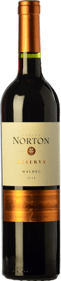 16,95 € Free Shipping | Red wine Norton Reserve I.G. Mendoza Mendoza Argentina Malbec Bottle 75 cl