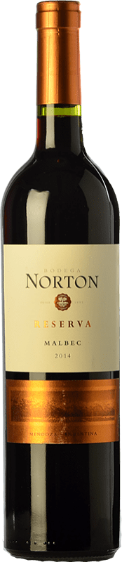 16,95 € Kostenloser Versand | Rotwein Norton Reserve I.G. Mendoza Mendoza Argentinien Malbec Flasche 75 cl