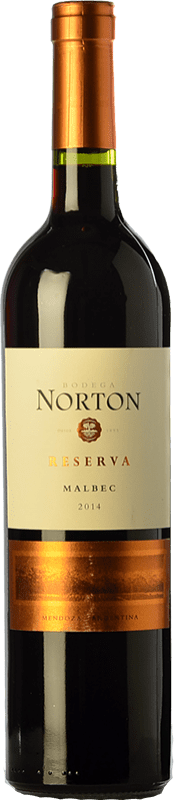 17,95 € Spedizione Gratuita | Vino Rosso Norton Riserva I.G. Mendoza Mendoza Argentina Malbec 75 cl
