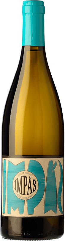 8,95 € Spedizione Gratuita | Vino Bianco Pirineos Impás Crianza — Invecchiato in Botte D.O. Somontano Aragona Spagna Viognier 75 cl