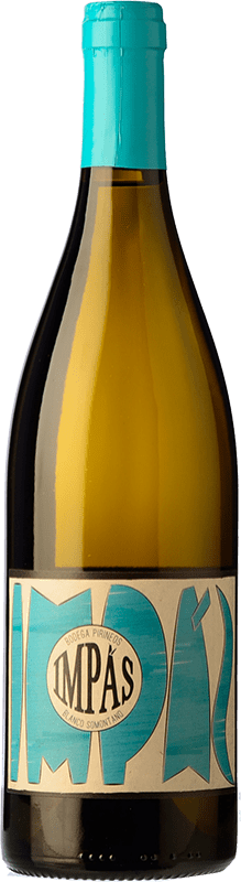 7,95 € Envío gratis | Vino blanco Pirineos Impás Crianza D.O. Somontano Aragón España Viognier Botella 75 cl