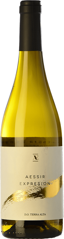 9,95 € Envio grátis | Vinho branco Aessir Expresión Blanco Crianza D.O. Terra Alta Catalunha Espanha Grenache Branca Garrafa 75 cl