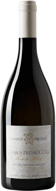 37,95 € Spedizione Gratuita | Vino bianco Charly Nicolle Mont de Milieu 1er Cru A.O.C. Chablis Premier Cru Borgogna Francia Chardonnay Bottiglia 75 cl