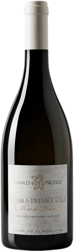 37,95 € Envio grátis | Vinho branco Charly Nicolle Mont de Milieu A.O.C. Chablis Premier Cru Borgonha França Chardonnay Garrafa 75 cl