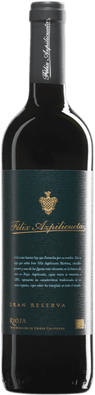 28,95 € 免费送货 | 红酒 Campo Viejo Félix Azpilicueta 大储备 D.O.Ca. Rioja 拉里奥哈 西班牙 Tempranillo, Graciano, Mazuelo 瓶子 75 cl