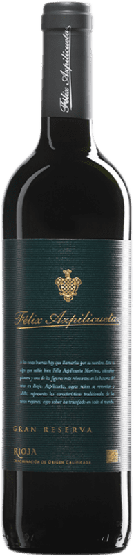 26,95 € Spedizione Gratuita | Vino rosso Campo Viejo Félix Azpilicueta Gran Riserva D.O.Ca. Rioja La Rioja Spagna Tempranillo, Graciano, Mazuelo Bottiglia 75 cl