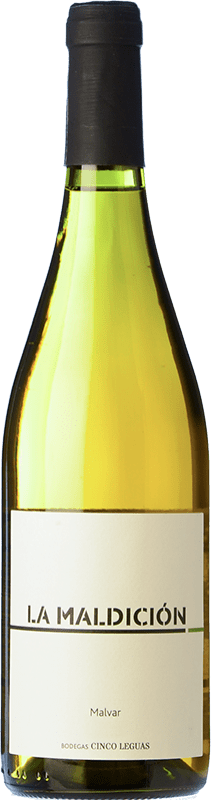 14,95 € Бесплатная доставка | Белое вино Cinco Leguas La Maldición Valdilecha Crianza — Крианса D.O. Vinos de Madrid Сообщество Мадрида Испания Malvar — Мальвар Бутылка 75 cl