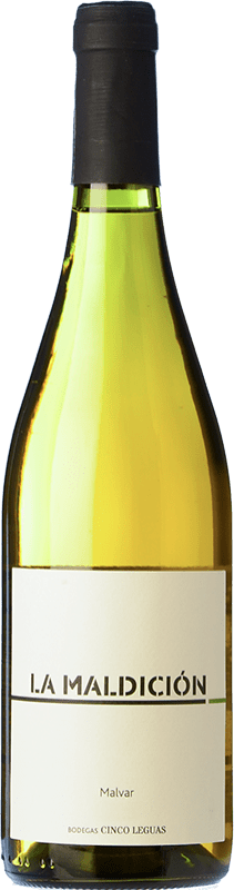 13,95 € Envío gratis | Vino blanco Cinco Leguas La Maldición Valdilecha Crianza D.O. Vinos de Madrid Comunidad de Madrid España Malvar Botella 75 cl