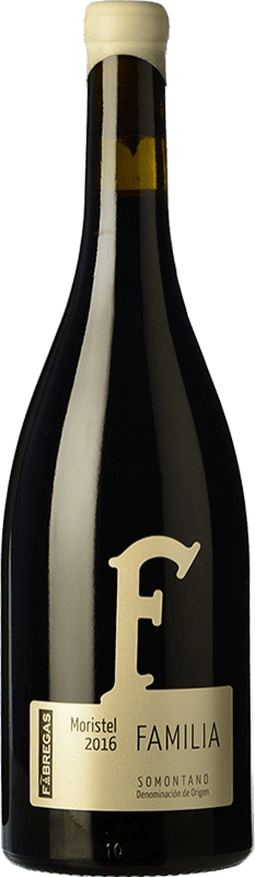 16,95 € Free Shipping | Red wine Fábregas Aged D.O. Somontano Catalonia Spain Moristel Bottle 75 cl