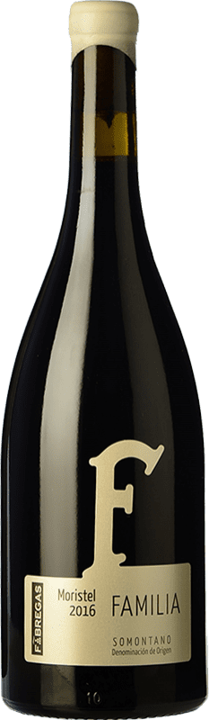 21,95 € Spedizione Gratuita | Vino Rosso Fábregas Crianza — Invecchiato in Botte D.O. Somontano Aragona Spagna Moristel Bottiglia 75 cl