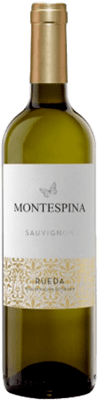 7,95 € Free Shipping | White wine Fuentespina Montespina D.O. Rueda Castilla y León Spain Sauvignon Bottle 75 cl