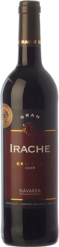 6,95 € Envío gratis | Vino tinto Irache Gran Irache Crianza D.O. Navarra Navarra España Tempranillo, Merlot, Cabernet Sauvignon Botella 75 cl