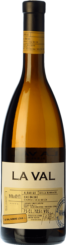 42,95 € Spedizione Gratuita | Vino bianco La Val Sobre Lías Crianza D.O. Rías Baixas Galizia Spagna Albariño Bottiglia 75 cl
