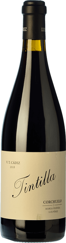 29,95 € Free Shipping | Red wine Luis Pérez Corchuelo Aged I.G.P. Vino de la Tierra de Cádiz Andalusia Spain Tintilla Bottle 75 cl