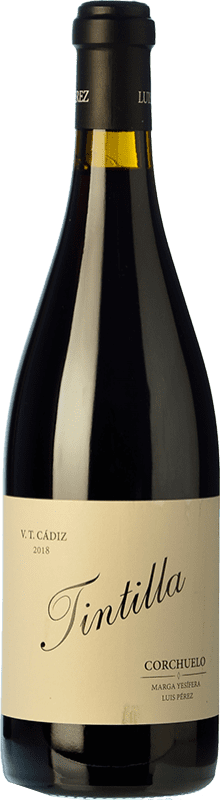 21,95 € Free Shipping | Red Wine Luis Pérez Corchuelo Crianza — Aged I.G.P. Vino de la Tierra de Cádiz Andalusia Spain Tintilla Bottle 75 cl