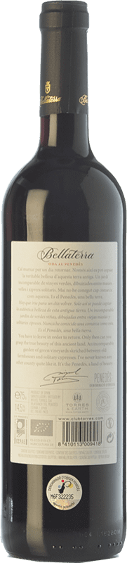21,95 € Free Shipping | Red wine Torres Bellaterra Roble D.O. Penedès Catalonia Spain Merlot Bottle 75 cl