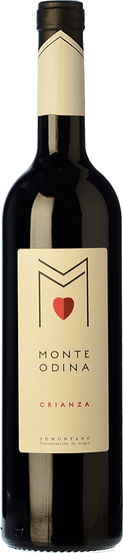 9,95 € Free Shipping | Red wine Monte Odina Aged D.O. Somontano Aragon Spain Tempranillo, Merlot, Syrah, Grenache, Cabernet Sauvignon Bottle 75 cl