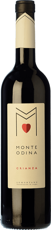 9,95 € Kostenloser Versand | Rotwein Monte Odina Crianza — Kurze Fassreifung D.O. Somontano Aragón Spanien Tempranillo, Merlot, Syrah, Garnacha — Grenache, Cabernet Sauvignon 75 cl
