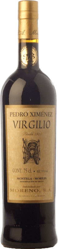 143,95 € Envio grátis | Vinho doce Moreno Virgilio D.O. Montilla-Moriles Andaluzia Espanha Pedro Ximénez Garrafa 75 cl