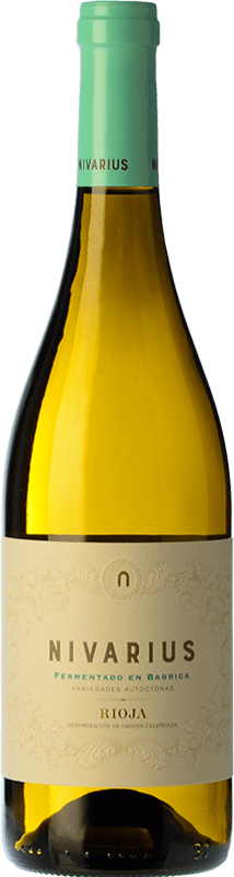 8,95 € Kostenloser Versand | Weißwein Nivarius Fermentado En Barrica Alterung D.O.Ca. Rioja La Rioja Spanien Viura, Grenache Weiß, Tempranillo Weiß, Maturana Weiß Flasche 75 cl