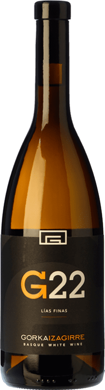 14,95 € Envio grátis | Vinho Branco Gorka Izagirre G22 D.O. Bizkaiko Txakolina País Basco Espanha Hondarribi Zuri 75 cl