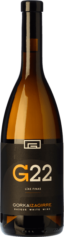 17,95 € Free Shipping | White wine Gorka Izagirre G22 D.O. Bizkaiko Txakolina Basque Country Spain Hondarribi Zuri Bottle 75 cl