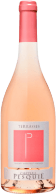 9,95 € Spedizione Gratuita | Vino rosato Château Pesquié Terrasses Rosé A.O.C. Côtes du Ventoux Rhône Francia Syrah, Cinsault, Garnacha Roja Bottiglia 75 cl