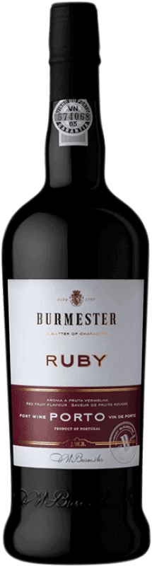 15,95 € Free Shipping | Fortified wine JW Burmester Ruby I.G. Porto Douro Portugal Touriga Franca, Touriga Nacional, Tinta Roriz, Tinta Amarela Bottle 75 cl