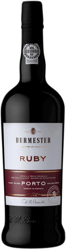 9,95 € 免费送货 | 加强葡萄酒 JW Burmester Ruby — 红宝石波特 I.G. Porto 杜罗 葡萄牙 Touriga Franca, Touriga Nacional, Tinta Roriz, Tinta Amarela 75 cl