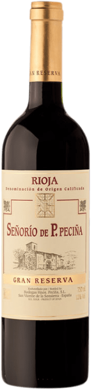 25,95 € Free Shipping | Red wine Hermanos Peciña Señorío de P. Peciña Grand Reserve D.O.Ca. Rioja The Rioja Spain Tempranillo, Graciano, Grenache Tintorera Bottle 75 cl