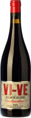 9,95 € Spedizione Gratuita | Vino rosso Valdelana Vi-Ve Maceración Carbónica Giovane D.O.Ca. Rioja La Rioja Spagna Tempranillo, Viura Bottiglia 75 cl