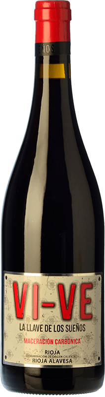 6,95 € Free Shipping | Red wine Valdelana Vi-Ve Maceración Carbónica Young D.O.Ca. Rioja The Rioja Spain Tempranillo, Viura Bottle 75 cl