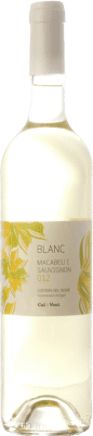 4,95 € Free Shipping | White wine Verge del Pla Cal i Vent Blanc D.O. Costers del Segre Catalonia Spain Macabeo, Sauvignon White Bottle 75 cl