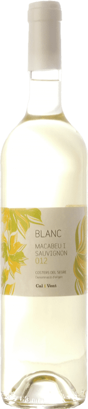 4,95 € Envoi gratuit | Vin blanc Verge del Pla Cal i Vent Blanc D.O. Costers del Segre Catalogne Espagne Macabeo, Sauvignon Blanc Bouteille 75 cl