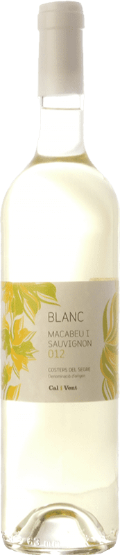 4,95 € Envoi gratuit | Vin Blanc Verge del Pla Cal i Vent D.O. Costers del Segre Catalogne Espagne Macabeo — Macabeu, Sauvignon Bouteille 75 cl