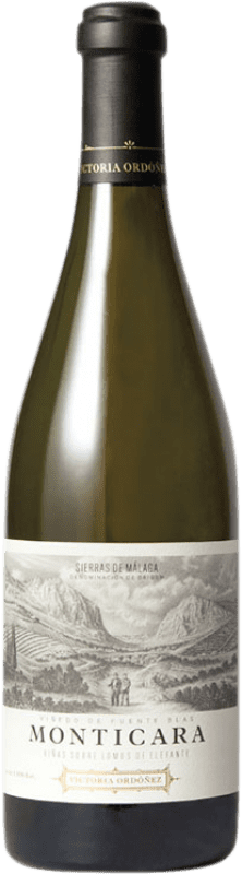 41,95 € Free Shipping | White Wine Victoria Ordóñez Monticara Crianza — Aged D.O. Sierras de Málaga Andalusia Spain Moscato — Muscat Bottle 75 cl