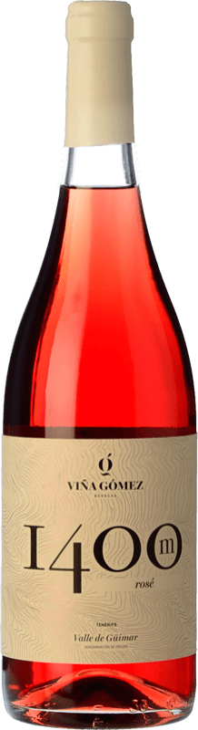 15,95 € Free Shipping | Rosé Wine Viña Gómez 1400M Rosé D.O. Valle del Güímar Canary Islands Spain Listán, Negramoll 75 cl