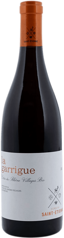 15,95 € Envío gratis | Vino tinto Saint Etienne La Garrigue A.O.C. Côtes du Rhône Rhône Francia Syrah, Garnacha Tintorera Botella 75 cl